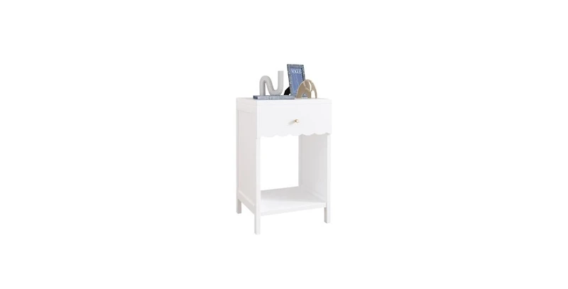 Lucky One 26.8"W Nightstand with Drawer and Shelf