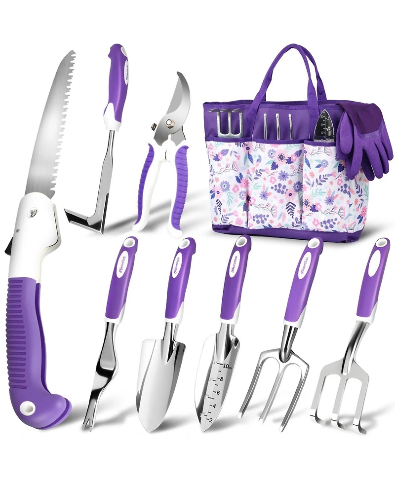 Xdovet Garden Tool Set Heavy Duty Aluminum Kit With Bag Gloves