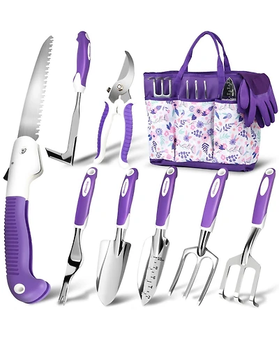 Xdovet Garden Tool Set Heavy Duty Aluminum Kit With Bag Gloves