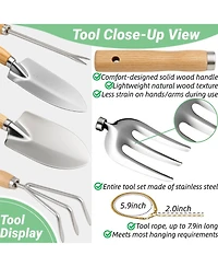 Xdovet Garden Tools Set Stainless Steel Kit with Storage Bag
