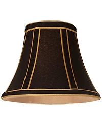 Springcrest Set of Empire Lamp Shades Trim Small 3" Top x " Bottom x 5" High Candelabra Clip-On Fitting