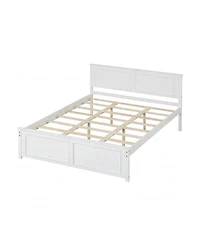 Slickblue Modern Platform Bed Frame with Wooden Headboard