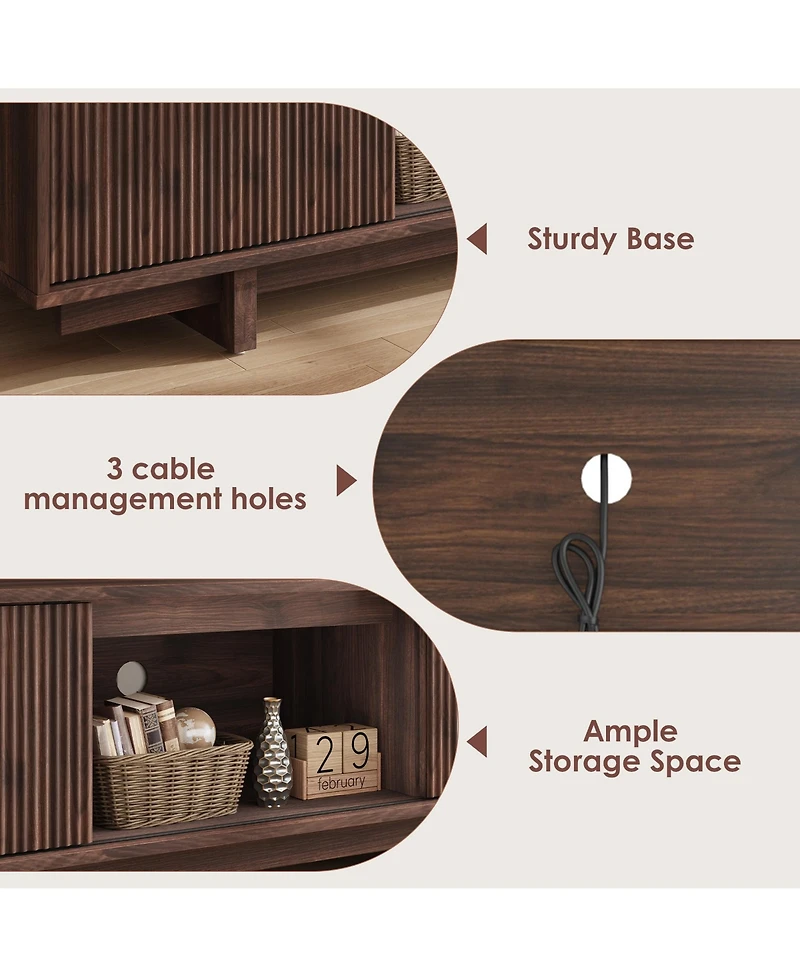 gaomon 55 Inch Farmhouse Tv Stand