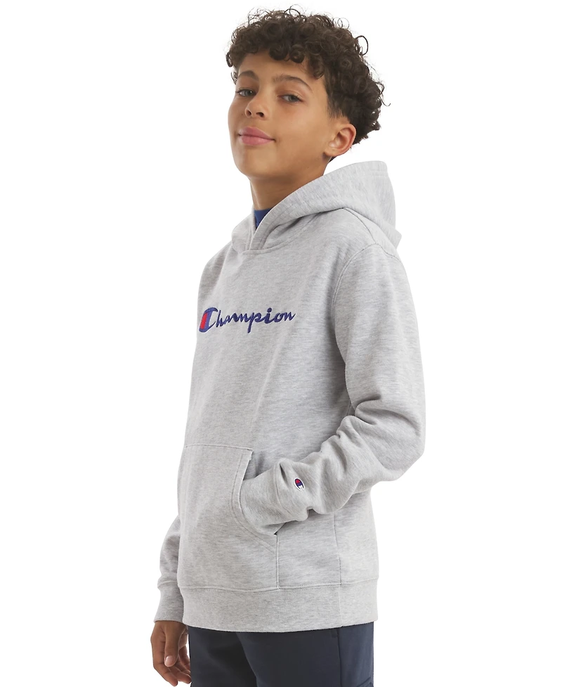 Champion Boys' 8-20 Signature Logo Pullover Hoodie