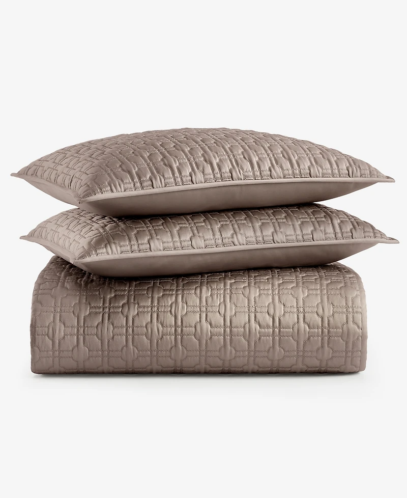 Hotel Collection Porto Quilted 3-Piece Coverlet Set, King, Macy's Exclusive