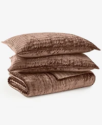 Hotel Collection Bevel Velvet Quilted 3-Piece Coverlet Set, King, Macy's Exclusive