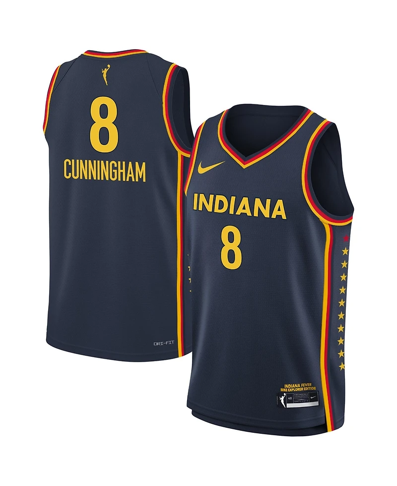 Nike Big Boys and Girls Nike Sophie Cunningham Navy Indiana Fever Explorer Edition Jersey