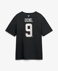 Fanatics Men's Jack Eichel Black Vegas Golden Knights 2026 Stanley Cup Final Name & Number T-Shirt