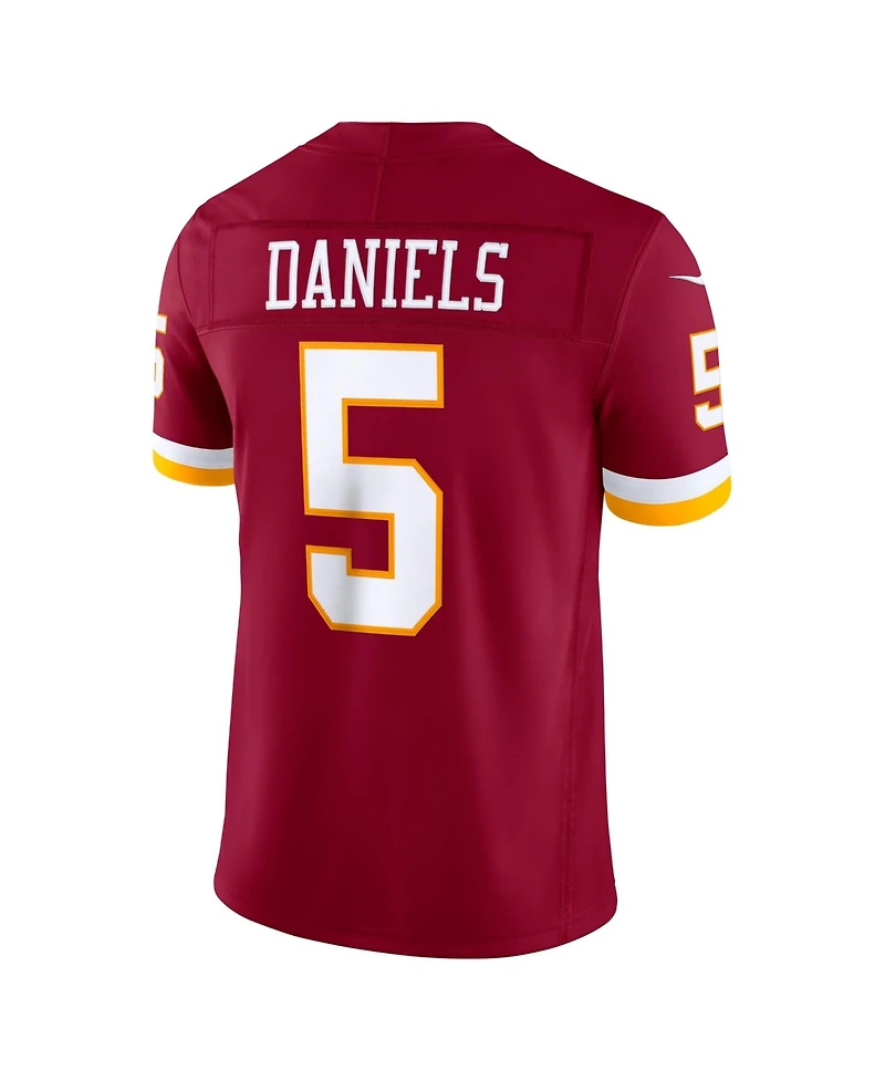 Nike Men's Jayden Daniels Burgundy Washington Commanders Vapor F.u.s.e. Stitched Limited Jersey