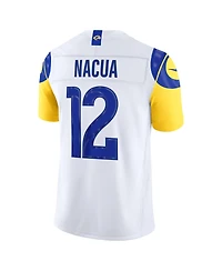 Nike Men's Puka Nacua White Los Angeles Rams Vapor F.u.s.e. Stitched Limited Jersey
