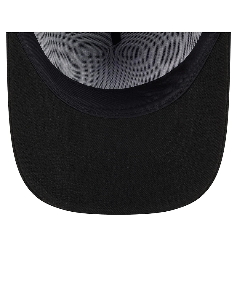 New Era Men's Black New York Yankees Motion A-Frame 9FIFTY Snapback Hat