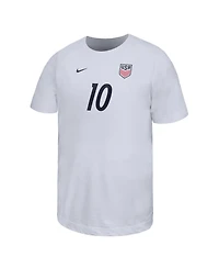 Nike Big Boys and Girls Christian Pulisic White Usmnt Home Player Name & Number T-Shirt