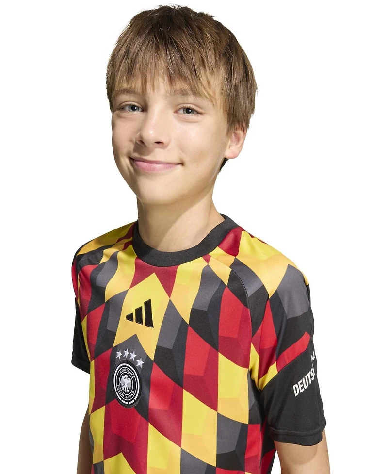 Adidas Big Boys and Girls Black Germany National Team 2026 Pre-MatchJersey