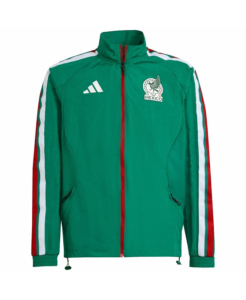 Adidas Big Boys and Girls Green Mexico National Team 2026 Full-Zip Game Day Anthem Jacket