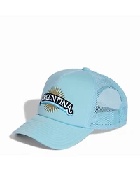 Adidas Men's and Women's Light Blue Argentina National Team Trucker Adjustable Hat