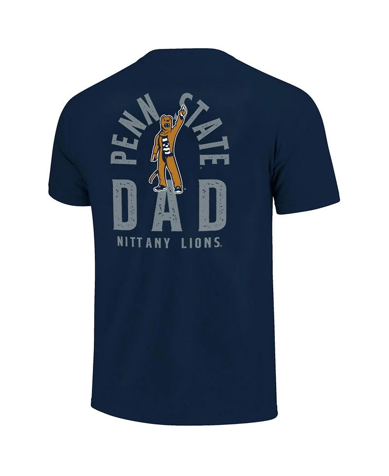 Image One Men's Navy Penn State Nittany Lions Father's Day Mascot Overlay T-Shirt