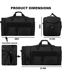 Furlihong 130L Expandable 32" Heavy Duty Extra Large Duffel Bag