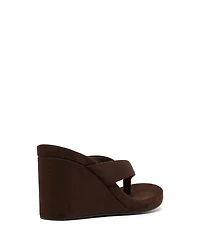 Therapy Australia Women's Ren Round Toe Wedge Thong Heel