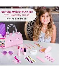 Gnuadz Pretend Makeup Kit Purse Phone Princess Gift Kids