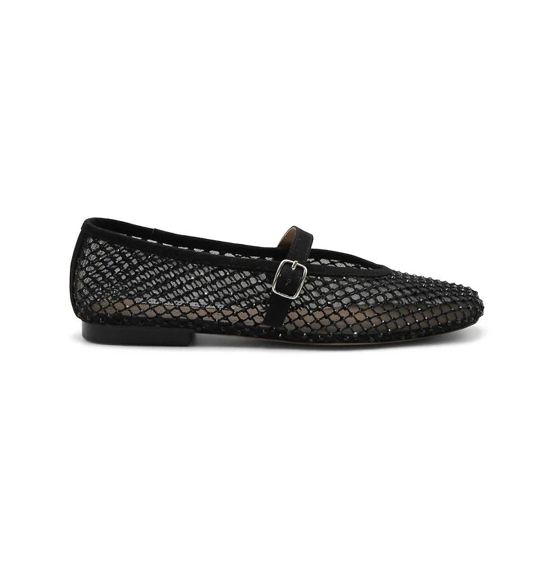 Charles David Women's Westa Flat Dress Shoe Mesh Rhinestones