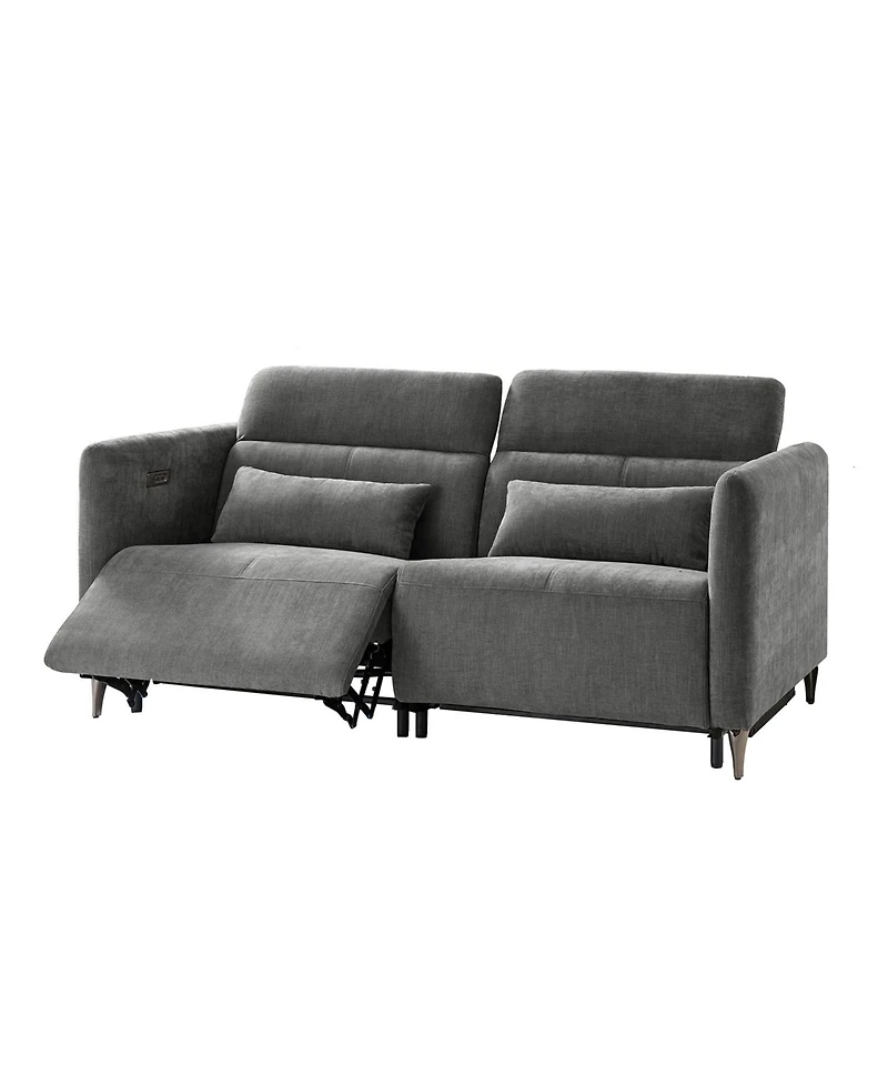 Hulala Home Teekam 73.25"W Power Reclining Zero Gravity Sofa with Adjustable Headrest And Footrest