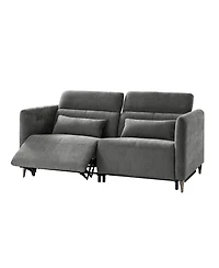 Hulala Home Teekam 73.25"W Power Reclining Zero Gravity Sofa with Adjustable Headrest And Footrest
