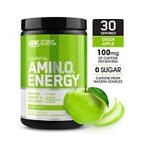 Optimum Nutrition Amino Energy, Pre Workout with Tea, Bcaa, Amino Acids, Keto Friendly, Coffee Extract, Apple, 30 Servings