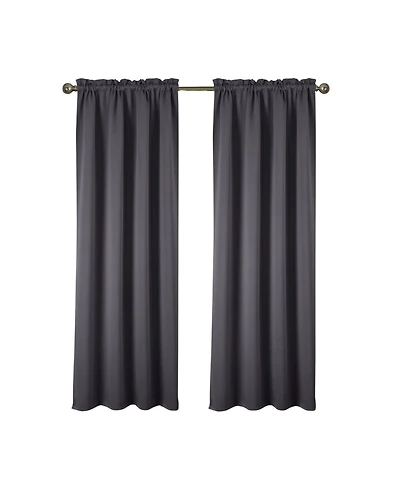 Rt Designers Collection Polyester Twilight Blackout Rod Pocket Curtain Panel