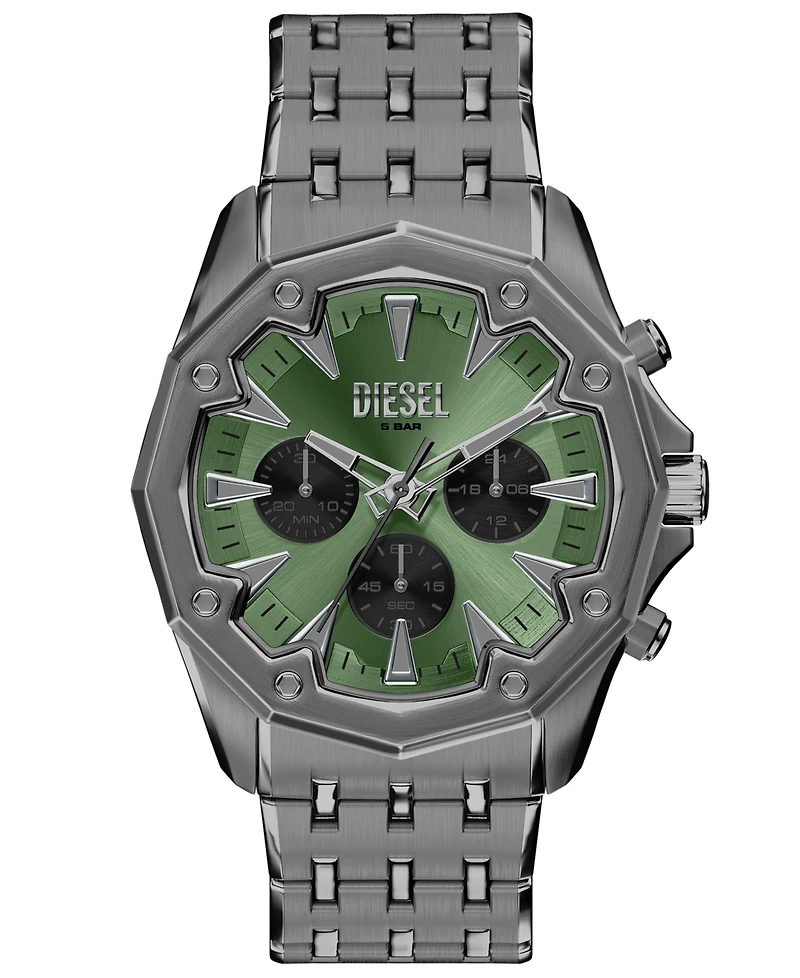 Diesel Men's Stinger Quartz Chronograph Gunmetal Stainless Steel Watch 46mm