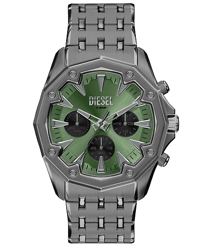 Diesel Men's Stinger Quartz Chronograph Gunmetal Stainless Steel Watch 46mm