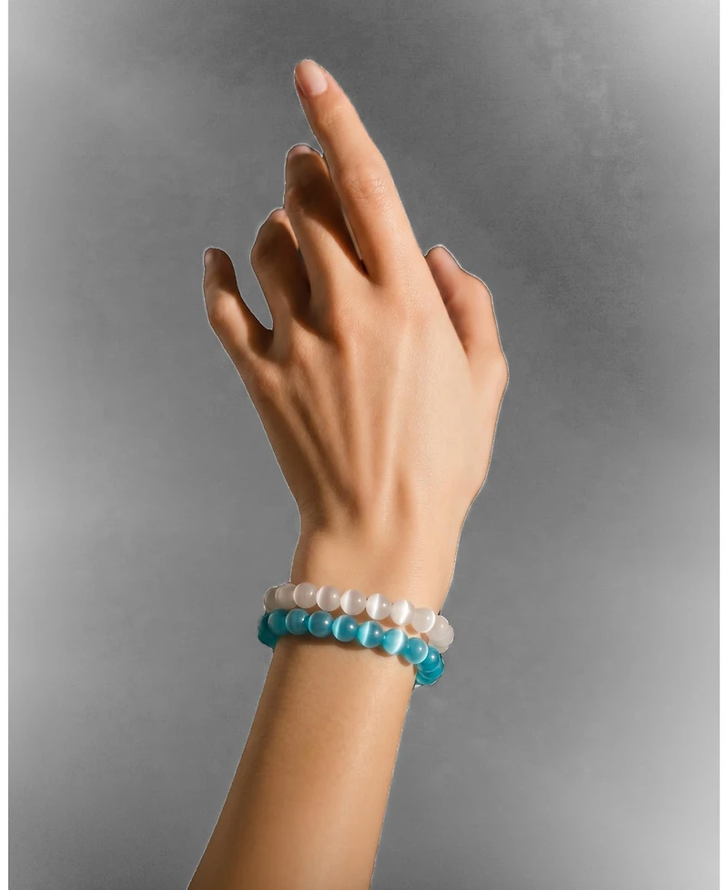 seree Manifest Collection Attraction Cat's Eye Beaded Bracelet