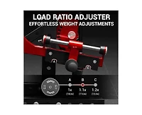 Mikolo Leg Extension and Curl Machine Adjustable Plate Loaded Seated Leg Extension and Lying Leg Curl for Home Gym