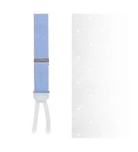 Trafalgar Men's Churchill Chambray Polka Dot Linen Blend Formal End Suspenders