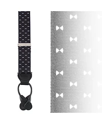 Trafalgar Men's The Micro Bow Classic Elastic Button End Suspenders