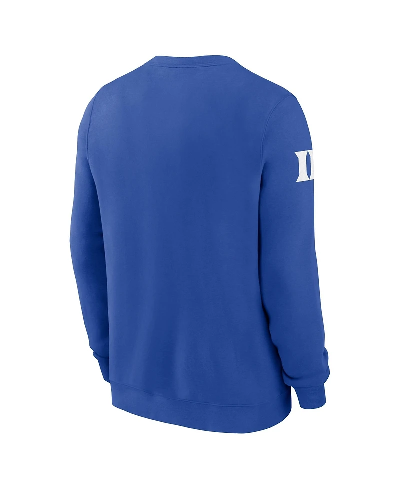 Nike Men's Royal Duke Blue Devils 2026 Sideline Club Sweatshirt