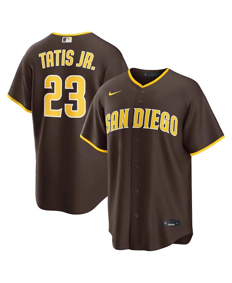 Nike Men's Fernando Tatis Jr. Brown San Diego Padres Road Replica Jersey