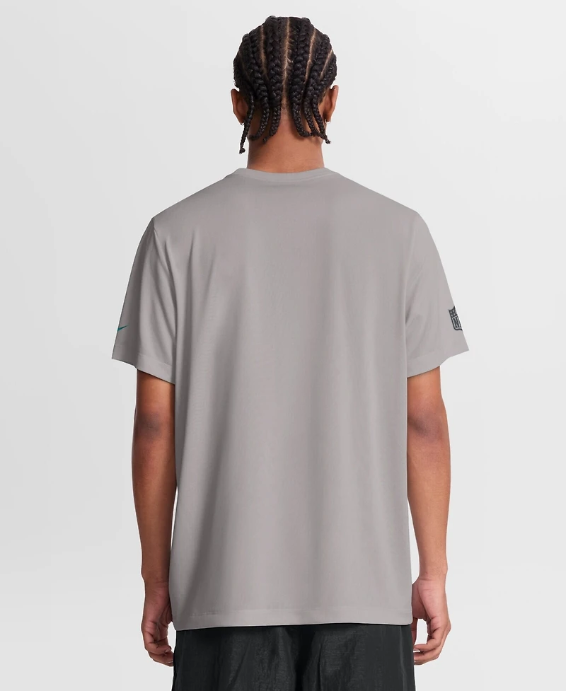 Nike Men's Gray Miami Dolphins Sideline Lead The Charge Legend Dri-fit T-Shirt