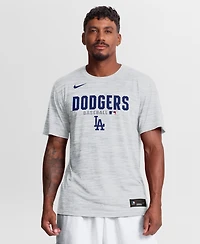 Nike Men's White Los Angeles Dodgers Authentic Collection Velocity Dri-fit T-Shirt