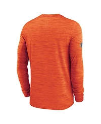 Nike Men's Orange Cleveland Browns Sideline Offensive Transition Velocity Dri-fit Long Sleeve T-Shirt