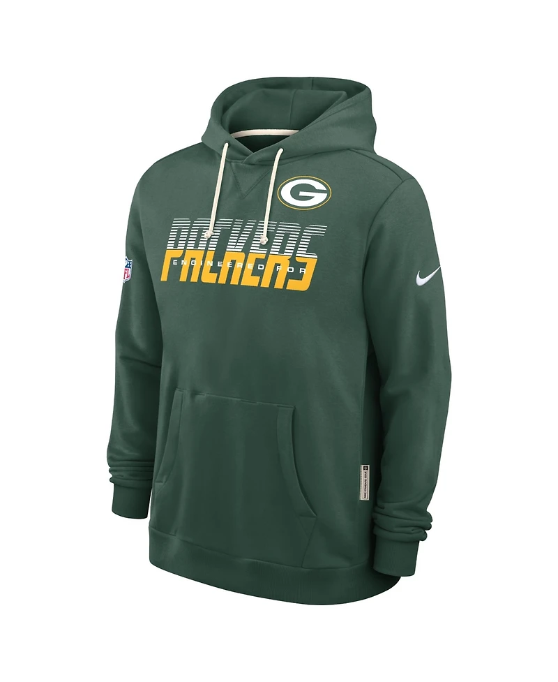 Nike Men's Green Bay Packers Sideline Standard Issue Dri-fit Hoodie