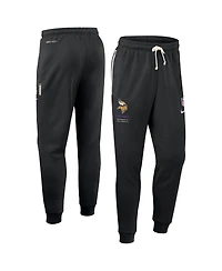 Nike Men's Black Minnesota Vikings Sideline Standard Issue Dri-fit Taper Pants