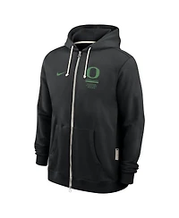 Nike Men's Black Oregon Ducks 2026 Sideline Standard Issue Dri-fit Full-Zip Hoodie