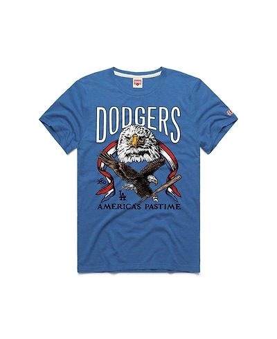 Homage Men's Royal Los Angeles Dodgers America's Pastime Tri-Blend T-Shirt