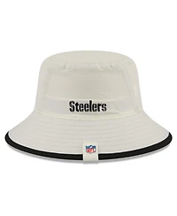 New Era Men's Cream Pittsburgh Steelers 2026 Nfl Training Camp Sport Bucket Hat