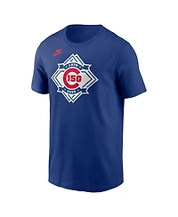 Nike Men's Heather Royal Chicago Cubs 150th Anniversary Tri-Blend T-Shirt
