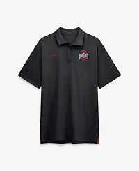 Nike Men's Black Ohio State Buckeyes 2026 Sideline Tour Dri-fit Polo Shirt
