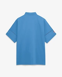 Nike Men's Light Blue Tennessee Titans Sideline Short Sleeve Quarter-Zip Coaches Jacket