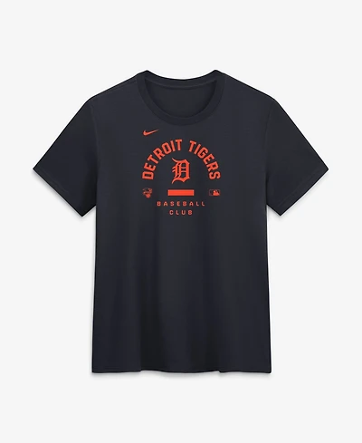 Nike Women's Navy Detroit Tigers Authentic Collection Early Work Tri-Blend Dri-fit T-Shirt