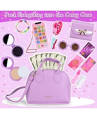 Gnuadz Play Purse Handbag Makeup Set Sunglasses Smartphone Wallet Car Keys Credit Cards Money