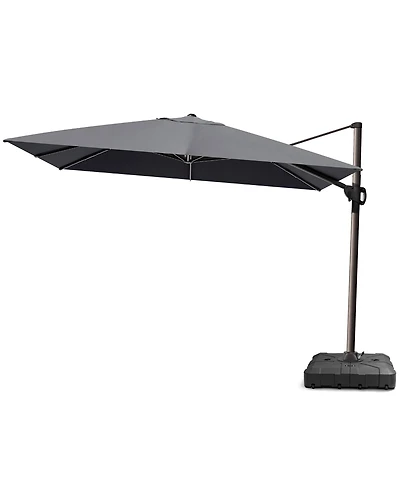 Pellebant Outdoor Patio 9X12Feet Aluminum Cantilever Umbrella with Wheel Base